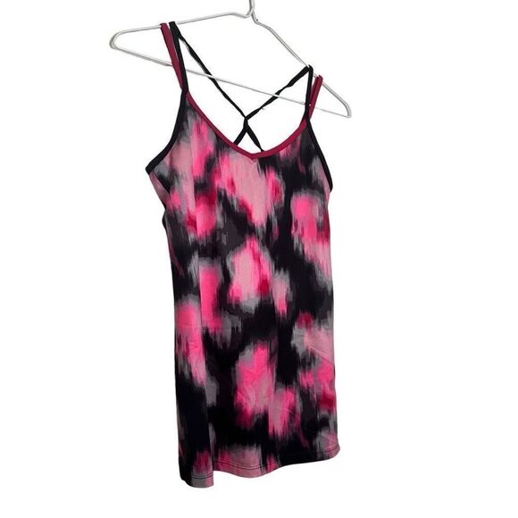 C9 By Champion Tie Dye Strappy Active Tank Top W/ Built-in Shelf Multi Medium - Picture 2 of 4